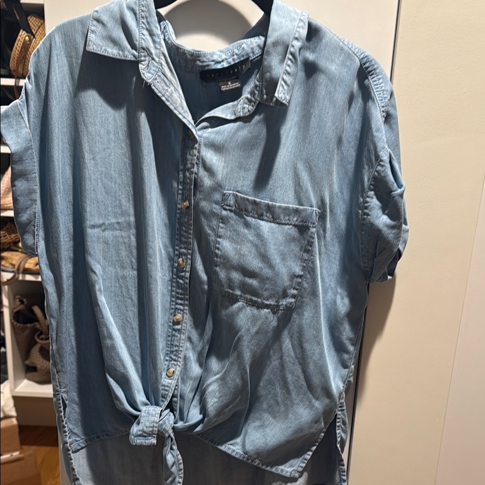 Sanctuary Blue Button Down Shirt